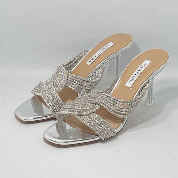 Aquazzura Gatsby Embellished Mules size 40 - Picture 6 of 14